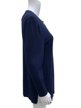 Load image into Gallery viewer, St John Size Medium Navy Cardigan