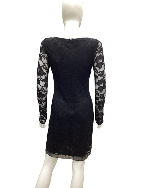 Dian Von Furstenberg Size 4 Black Dress