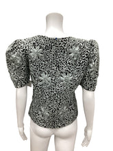 Load image into Gallery viewer, Made in France Size S/M Grey &amp; Black Top