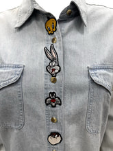 Load image into Gallery viewer, Looney Tunes Size Small Denim Top