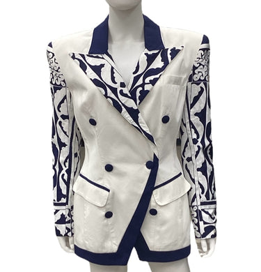 IIF- Vintage Size Medium Blue & White Blazers