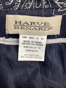 Harve Benard Size 12 Navy Blazers