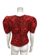 Load image into Gallery viewer, Made in France Size S/M Red &amp; Black Top