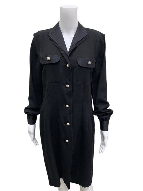 LIHLI- Vintage Size 10 Black Dress