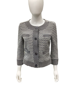 Diane Von Furstenberg Size 8 tweed Cardigan