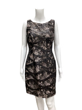 Load image into Gallery viewer, carmen marc valvo Size 6 Black &amp; Beige Dress