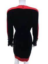 Load image into Gallery viewer, POLATOF-Italian Designer Black &amp; Red Size Medium Dress