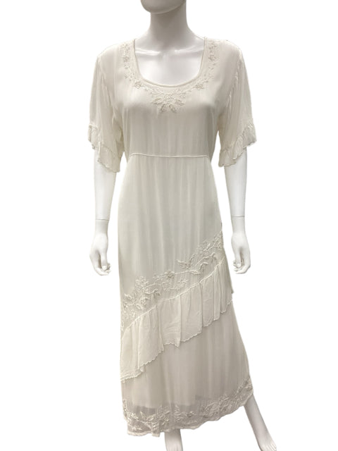 Papillon Size Large Ivory Dress