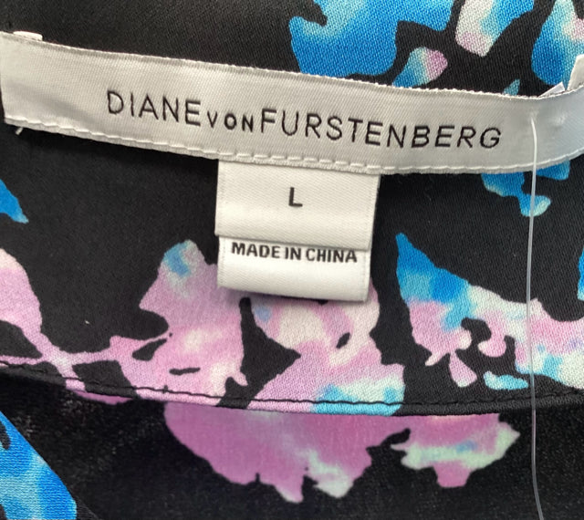 Diane Von Furstenberg Size Large Multi-Color Top