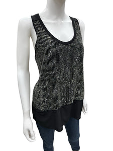 eileen fisher Size Medium black & Silver Top