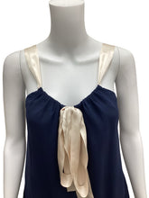 Load image into Gallery viewer, Michael Kors Size xsp Navy &amp; Beige Top