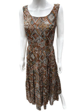 Load image into Gallery viewer, coldwater creek Size 6 Brown Print Dress