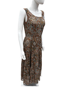 coldwater creek Size 6 Brown Print Dress