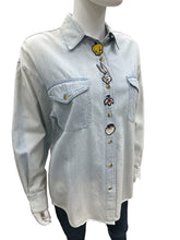 Load image into Gallery viewer, Looney Tunes Size Small Denim Top