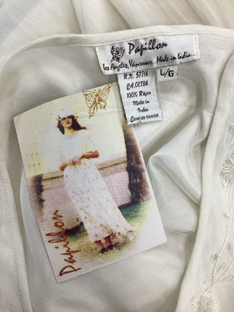 Papillon Size Large Ivory Dress