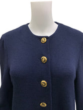 Load image into Gallery viewer, St John Size Medium Navy Cardigan