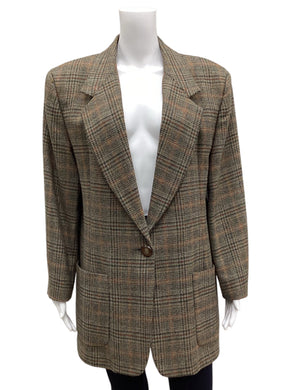 BURBERRY Size Large Plaid Blazers