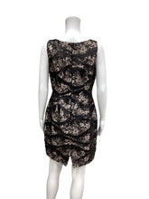 Load image into Gallery viewer, carmen marc valvo Size 6 Black &amp; Beige Dress