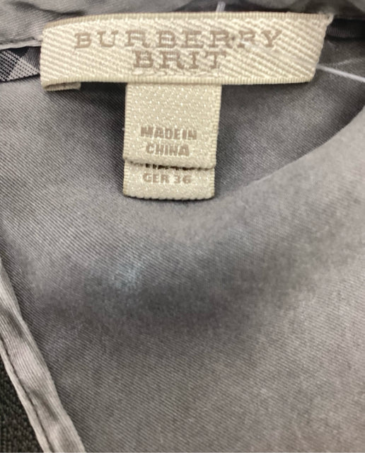 BURBERRY Size 6 Grey Dress