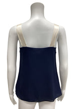 Load image into Gallery viewer, Michael Kors Size xsp Navy &amp; Beige Top