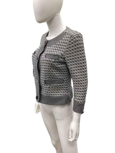 Diane Von Furstenberg Size 8 tweed Cardigan