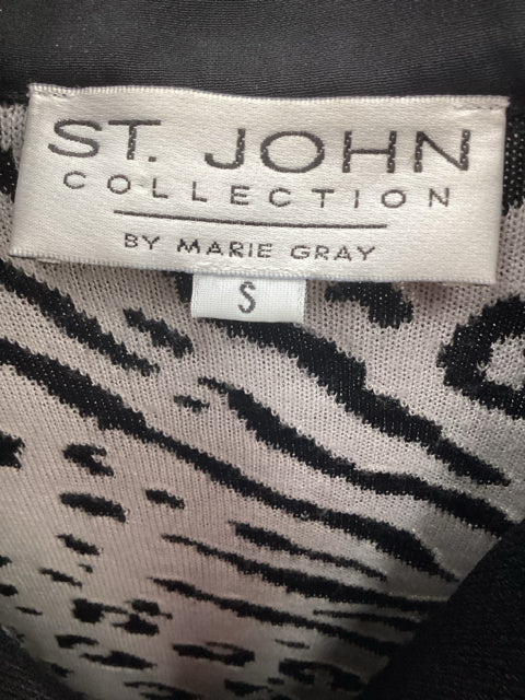 St John Size Small Black & White Top