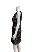 Load image into Gallery viewer, carmen marc valvo Size 6 Black &amp; Beige Dress