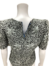 Load image into Gallery viewer, Made in France Size S/M Grey &amp; Black Top