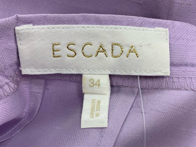 Vintage Escada Size 2 Purple Silk Pants